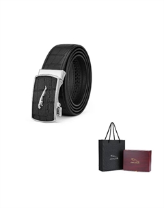 Мужской ремень из оленьей кожи, Black Jaguar