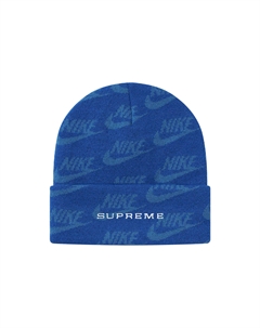 Вязаная шапка Nike Jacquard, Blue Supreme