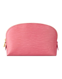 Эпидермальная кожаная косметичка маленькая женская мягкая счастливый розовый Louis vuitton