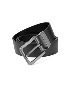 Мужской кожаный ремень для брюк деловой стиль с пряжкой ширина 3 7 см, Black Jaguar