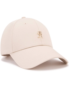 Хлопковая бейсболка женская экрю, Ecru ACI Tommy hilfiger