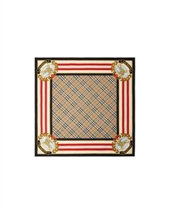 Клетчатый квадратный платок, Khaki Burberry
