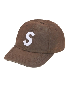 Кепка с логотипом S из ткани кордура деним, Brown Supreme