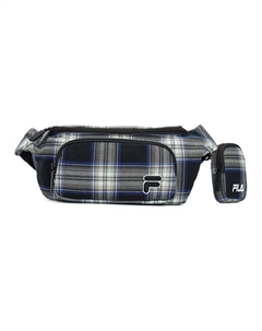 Кордюровая поясная сумка унисекс черный, Pitch Black Fila fusion
