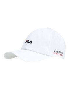 Бейсболка унисекс белая, White Fila