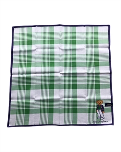 Хлопковый шёлковый шарф унисекс зелёный, Green Polo ralph lauren