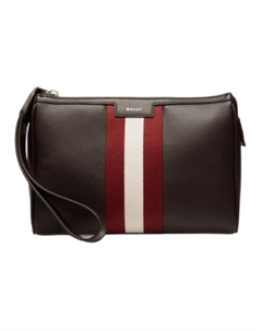 Кожаный клатч мужской классический черный красный белый Bally