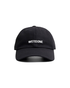 Бейсболка с вышитым логотипом, Black We11done