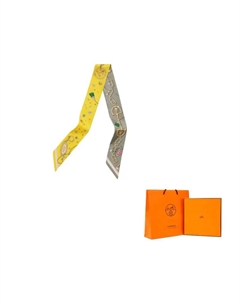 HERMES Шёлковый шарф, Bright Yellow Hermès