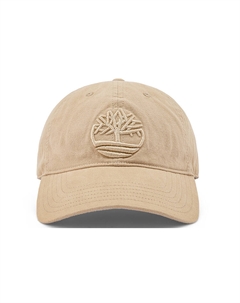 Хлопковая бейсболка унисекс светло-грязевого цвета, Light Mud Timberland