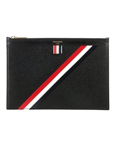 Кожаная клатч унисекс черный Thom browne