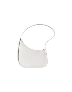 Полумесяц гладкая кожаная сумка через плечо The row