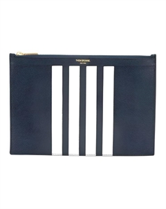 Кожаная клатч унисекс синий Thom browne