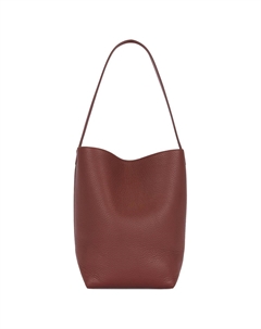 Сумка ведро из телячьей кожи с текстурой паркового зерна The row