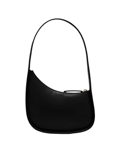 Полумесяц кожаная сумка через плечо женская черная The row