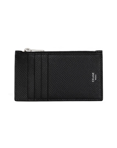 Кожаный картхолдер для мужчин черный Celine