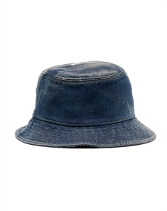 Хлопковая панама унисекс синяя, Blue We11done