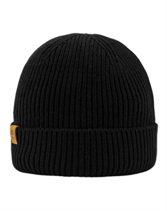 Переработанная пластиковая шапка унисекс черная, Black Timberland