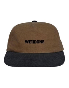 Хлопковая бейсболка унисекс коричневая, Brown We11done