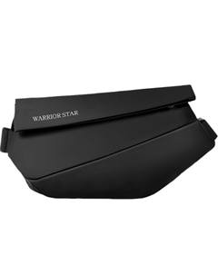 Полиэстеровый кроссбоди через плечо слинг-мешок Tubas мужской черный, Black[Upgraded Bottom+Fixed Lace-Up] Warrior