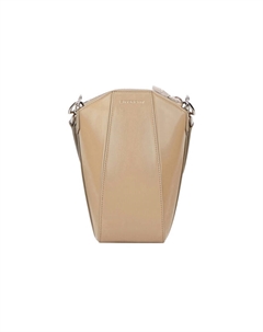 Сумка Antigona из телячьей кожи Мини женская бежевая наплечная через плечо Givenchy
