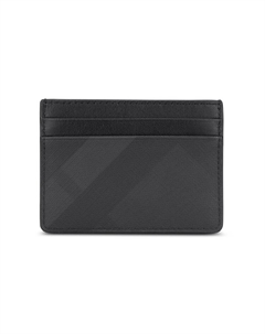 Кожаный картхолдер мужской черный Burberry