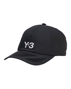 Бейсболка с сетчатыми вставками и логотипом, Black Y-3