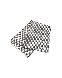 Джаккардовый шарф с логотипом, White We11done