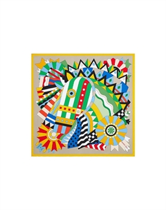 HERMES Шёлковый платок, Multicolor Hermès