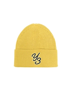 Шерстяная шапка с логотипом, Yellow Y-3
