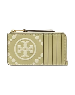 Кожаный картхолдер с оливковой ветвью для женщин Tory burch