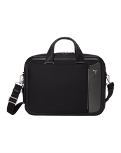 Полиэстеровый портативный одноплечевой портфель мужской черный Tumi