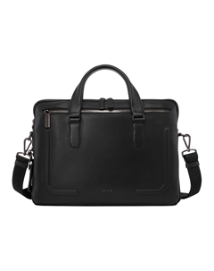 Кожаный портфель мужской черный Tumi