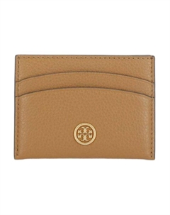 Кожаный картхолдер Robinson Litchi Tory burch