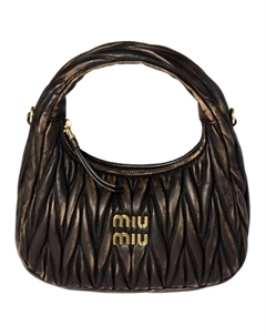 Сумка через плечо из овчины Wander Series женская кофейная Miu miu