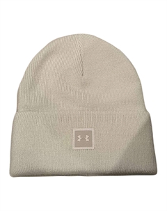 Акриловая унисекс шапка белая, White Under armour