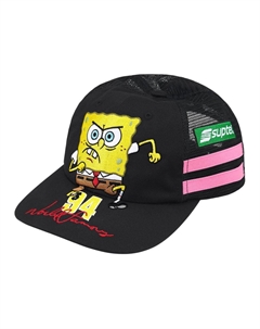 Бейсболка с принтом логотипа SpongeBob Square Pants и Jeff Hamilton, Black Supreme
