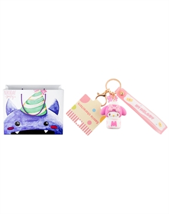 Брелок Hello Kitty Kuroimi из мягкого ПВХ, My Melody+Exquisite Shopping Bag A Sanrio