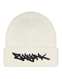 Зимняя шапка с вышитым логотипом Zoo York, White Supreme