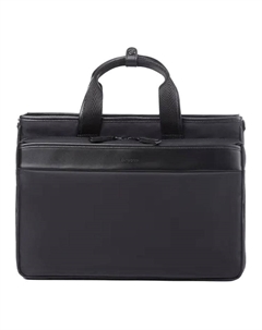 Кожаный портфель из ткани с элементами коровьей кожи мужской морской синий Samsonite