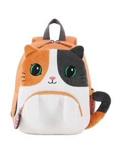 Детский тканевый рюкзак бело-оранжевый Samsonite