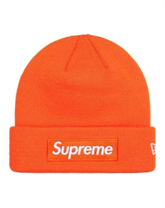 Шапка-бини New Era Box Logo, Orange Supreme