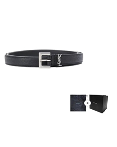 Пояс с монограммой аппликацией, Black Saint laurent