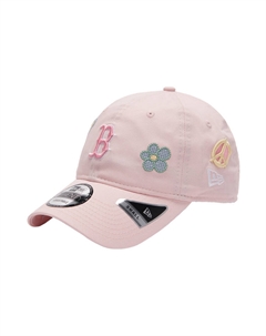 Хлопковая бейсболка унисекс розовая, Pink New era