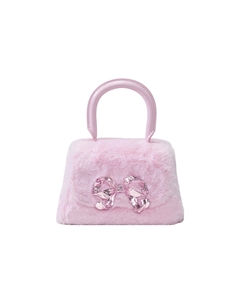 Автопортрет Полиэстер Сумка через плечо Кроссбоди Клатч Ультра мини Женская Розовая Self-portrait