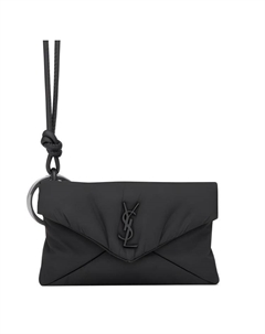 Мини-клатч из полиамида мужской черный Saint laurent
