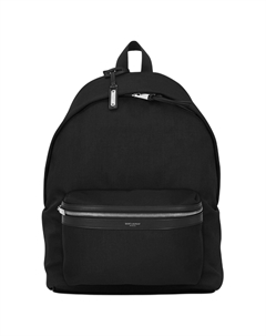 Городской тканевый рюкзак женский черный Saint laurent