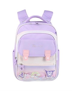 Полиэстеровый рюкзак школьный, Purple Kuromi Sanrio