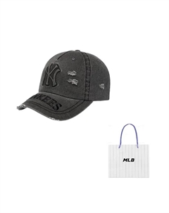 Хлопковая бейсболка унисекс тёмно-серого цвета, Dark Gray Mlb