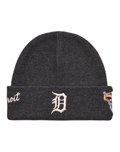 Трикотажная шапка унисекс тёмно-серого цвета, Dark Gray Mlb
